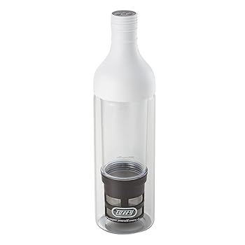 【中古】【Toffy/トフィー】 電動コールドブリューボトル K-CM11 (ピュアホワイト) 最短15分 水出しコーヒー 充電式 400mL 緑茶/紅茶/フルーツティー/ハ|AJIMURA-SHOP
