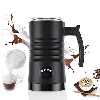 【中古】【未使用】ミルク泡立て器 4 in 1 ホット/コールドフォームメーカー 400W 取り外し可能なノンスティックインテリア 11.84オンス/350ml 電気自動ミルク泡立｜AJIMURA-SHOP