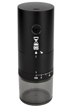 【中古】【未使用】【カンタン粗さ調整】 ワンセカンド 電動コーヒーミル 39段階 臼式 自動停止 コードレス 水洗い可能 ONE SECOND