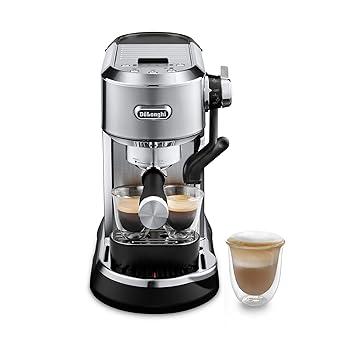 【中古】【未当て嵌める】De\u0027Longhi EC950M Dedica Maestro Plus Espresso Machine with Automatic Steam Wand, Stainless Steel