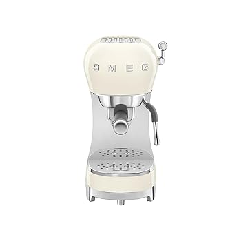 【中古】Smeg(スメグ) 手動エスプレッソマシン スチームワンド付き 圧力バー15本 ステンレススチールポルタフィルター パッシブカップウォーマー 使いや