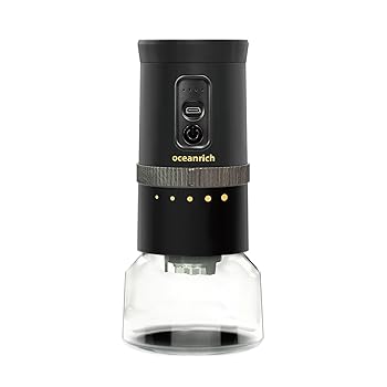 【中古】oceanrich 自動コーヒーミル G3 2025年モデル 臼式 ステンレス刃 電動コーヒーミル USB-TypeC 充電式 コードレスタイプ オーシャンリッチ コーヒ｜AJIMURA-SHOP