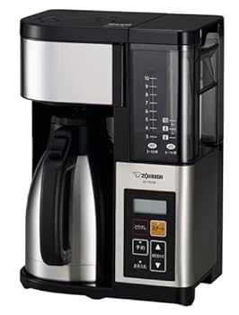 【中古】【未当て嵌める】【 象 印 】 珈琲製造会社 大静電容量 10杯手合い キャフェ通 ステンレス鋼黒いこと EC - YS100 - XB