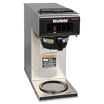 【中古】1ウォーマー付きBUNN 13300.0001 VP17-1SS Pouroverコーヒーブリューワー、ステンレススチール