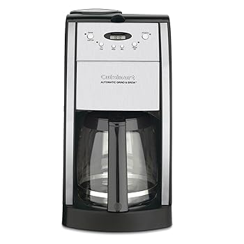 【中古】【未当て嵌める】Cuisinart DGB-550BKP1 自動小銃珈琲製造業者 噛みくだく\u0026ブリュー 12優勝杯瑠璃 黒いこと コーヒーメーカー・エスプレッソマシン-家電-コーヒーメーカー