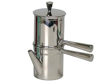 【中古】ILSA Neapolitan Coffee Maker 6 Cup Size - Stainless Steel - Made インチ Italy