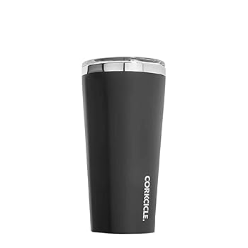 【中古】Corkcicle Tumbler Insulated Stainless Steel Bottle/, 24 oz, Matte Black by Corkcicle