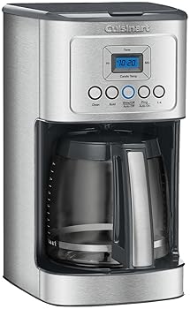 【中古】Cuisinart DCC-3200 14優勝杯 ガラスカラフェ ステンレススチールハンドル 放送番組能力のあるな珈琲製造業者 黒いことスチール写真