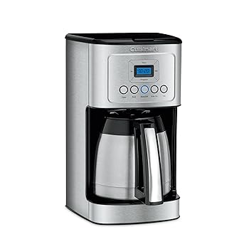 【中古】Cuisinart dcc-3200 14-cupガラスカラフェwithステンレススチールハンドルProgrammable Coffeemaker 12優勝杯 メタリック DCC-3400