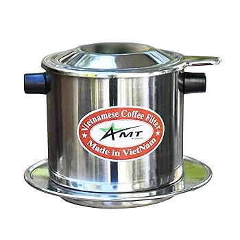 【中古】AMT 9.5薬局衡オンス 越南珈琲製造業者 珈琲水漉し 2~3サービングフィン スクリューダウンコーヒー ベトナムコーヒードリッパー ベト