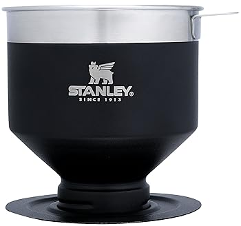 【中古】Stanley Perfect Brew Pour Over 再当て嵌める能力のある水漉し BPA無償性 お取りつくろう飾り気の無い ステンレス鋼スチール写真 珈琲製造業者 引っ敷き黒いこと
