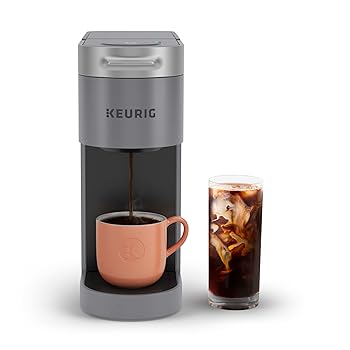 【中古】Keurig K-Slim + ICED Single Serve Coffee Maker, Brews 8 to 12薬局衡オンス. Cups, Gray