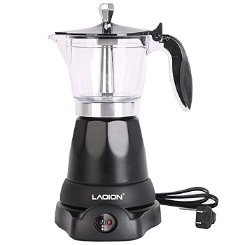 【中古】LAOION キューバコーヒーメーカー 6カップまたは3カップの電気エスプレッソコーヒーメーカー ポータブルカフェテラ Electricas Modernas電動モカ｜AJIMURA-SHOP