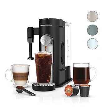 【中古】【未使用】Ninja Pod & Grounds Specialty シングルサーブコーヒーメーカー K-Cup Pod 対応 コーヒーグラウンド コンパクトデザイン ビルトインミルク泡立