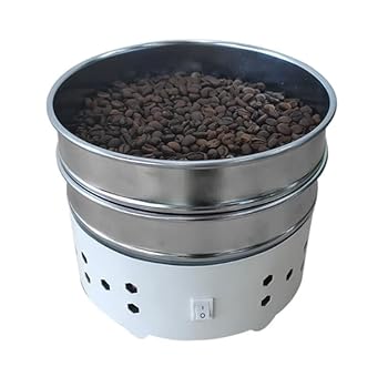 【中古】大容量 コーヒークーラー コーヒー豆クーラー コーヒー焙煎冷却機 コーヒー焙煎冷却 コーヒー豆冷却機ステンレス 二重のザルに付き業務用 家庭用｜AJIMURA-SHOP