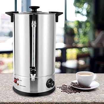 【中古】【未使用】プレミアム100カップ業務用コーヒー壺、ステンレス製大型コーヒーディスペンサー、素早い抽出用、8/10/12リットル、大人数に最適、あらゆる機会｜AJIMURA-SHOP