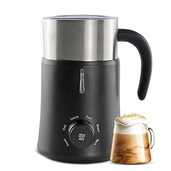 【中古】ALXFFBN 5 インチ 1 電動市乳泡立て器 - 24薬局衡オンス/700ml 熱っぽいおよび冷ややかさ質問用紙製造業者とミルクウォーマー ラテ/カップチーノ/熱っぽいチョコレート