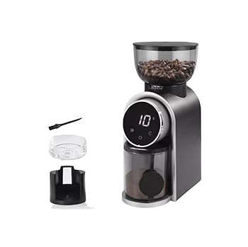 【中古】【未使用】コーヒーミル電動コーヒーグラインダー 調節可能な自動コーングラインダー コーヒー豆グラインダー 25挽き設定 2-12カップ容量 フレンチプレス