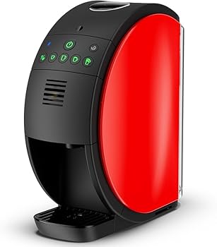 【中古】50 コーヒーメーカー (1台5種類のメニュー/ブルートゥース) 800ml レッド