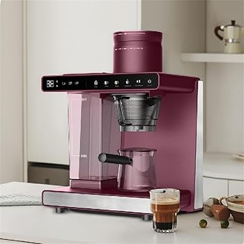 【中古】【未使用】コーヒー マシン 全自動コーヒーメーカーカフェばこ [ガラスサーバー/コンパクト/豆・粉対応/ミル内臓/保温機能付き/メッシュフィルター/おしゃ