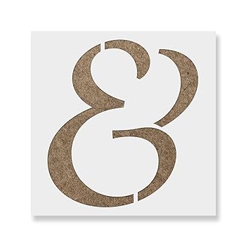 【中古】Ampersand スクリプトステンシルテンプレート 壁やクラフト用 再利用可能ステンシル 小/大型のペイント用