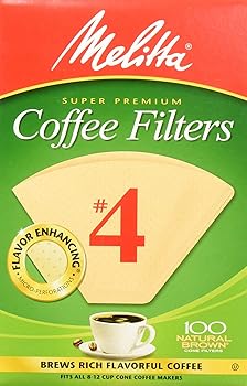 【中古】(1) - Melitta Cone Coffee Filters Natural Brown 4 100 count (1)