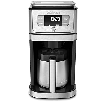 【中古】【未使用】Cuisinart DGB-850 バール グラインド&ブリュー 10カップ コーヒーメーカー サーマルカラフェ付き ブラック/ステンレススチール シルバー