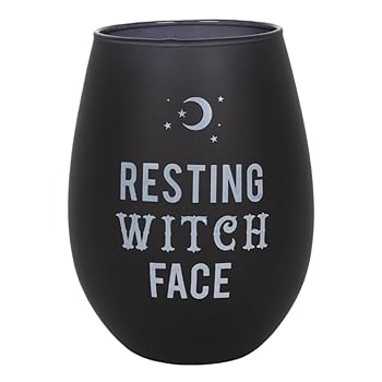 【中古】Attitude Clothing Resting Witch フェイスステムレスワイングラス - コレクターゴシック