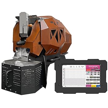 【中古】【未使用】自動コーヒー豆焙煎機商業コーヒー焙煎機 400 グラム/600 グラム、温度曲線と自動チャフコレクター付き速度調整可能な熱風コーヒー豆焙煎機 400g