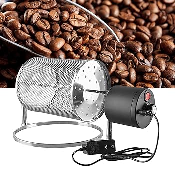 【中古】家庭用ピーナッツ豆焙煎機、コーヒーロースターマシン家庭用電気コーヒー豆ロースター、1?33 rpmの速度調整可能,600g