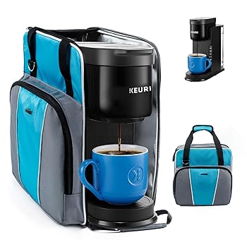 【中古】珈琲製造業者 旅行御徒面子 Keurig K-Express 珈琲製造業者相応う K-Iced シングル労務 コーヒーブリューワーキャリーケース K-Cupポ