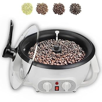 【中古】コーヒーロースターマシン、800W電気コーヒー豆ロースター、60分タイマー、0?240℃温度調節可能、コーヒー豆ナッツピーナッツカシュー栗の焙煎