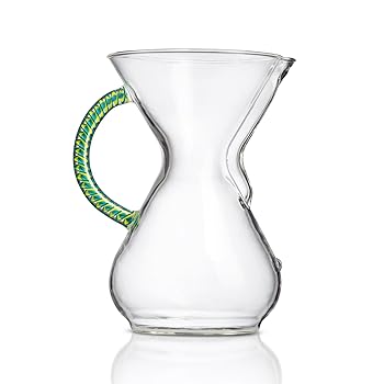 【中古】【未使用】Chemex Pour-Over Glass Coffeemaker - ツイストガラスハンドルシリーズ - 6カップトロピカル - 専用パッケージ