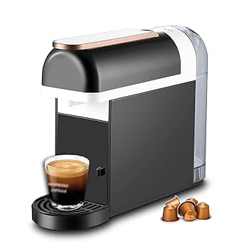 【中古】【未当て嵌める】宇宙カプセル式珈琲製造会社 ホームカプセルコーヒーマシンポンプ半自動小銃事務室小さなイタリアンコーヒーマシン (色 : Black, Size : One size)