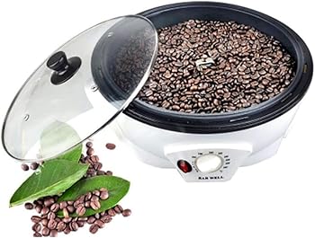 【中古】焙煎機 電動 自動 家庭用 業務用 DIY ステンレス製 コーヒーロースター ミニ 軽量 温度調節可能100℃ - 240℃ 栗品種 ?ピーナッツ?はと麦 だい