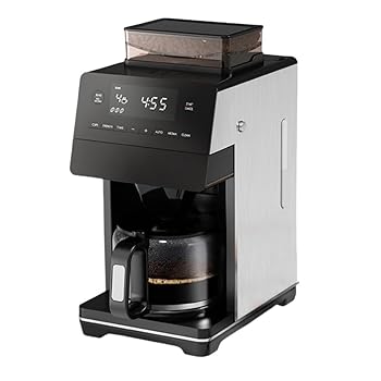 【中古】【未当て嵌める】KCNN珈琲器械新御出座し珈琲器械 熱っぽいと冷ややかさのデュアルブリューグラインダーコーヒーマシン 全自動小銃珈琲器械 珈琲製造会社