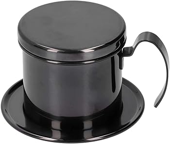 【中古】コーヒーメーカーフィルターセットステンレス鋼コーヒーケトルコーヒードリッパーカップ身寄り用御厨子所執務室旅するや難民キャンプ用（黒いこと）
