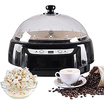 【中古】家庭用コーヒーロースターマシン電動コーヒー豆ベーカーロースター、タイミング機能&調節可能な温度ピーナッツメロンシードベーキングマシン付き