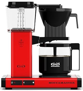 【中古】Technivorm Moccamaster 59163 KBG Coffee Maker, Brushed Brass (Red)