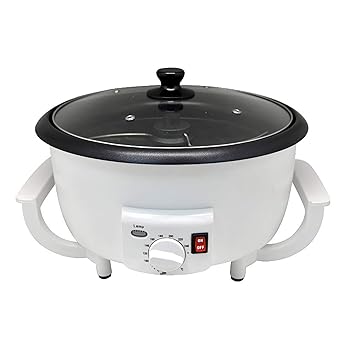 【中古】コーヒー焙煎機 コーヒーロースト機家庭用ピーナッツコーン焙煎機電気コーヒーグリーン豆の焙煎機 ホームコーヒー焙煎機 (色 : White, Size : 30