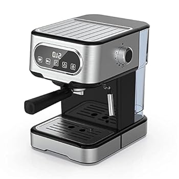 【中古】【未使用】コーヒーメーカー 20バーエスプレッソコーヒーマシン1100W半自動ミルクFlosal Cafetera Cappuccinoメーカー キッチン家電 (色 : Silver, Size :｜AJIMURA-SHOP