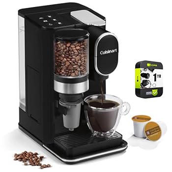 【中古】Cuisinart DGB-2 Grind and Brew Single-Serve Coffeemaker Bundle with 1 YR CPS Enhanced Protection Pack