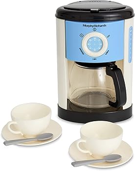【中古】Casdon 65050 Morphy Richards Fillable Toy Coffee Maker for Children Aged 3+, Includes Level Indicator & Dripping Water, Yellow｜AJIMURA-SHOP