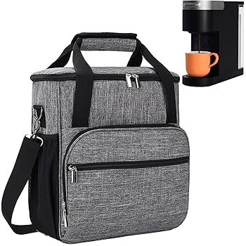 【中古】COVERQUE 珈琲製造業者 キャリーバッグ Keurig Kか細い用 雨合羽キャリーケース 旅する用 薄墨色