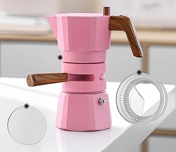 【中古】【未当て嵌める】昔ながらの珈琲器械、恒温珈琲器械 (Color : Pink-2 Sets)