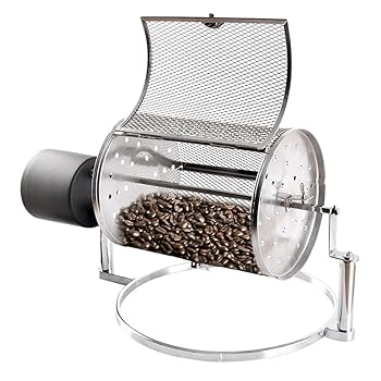 【中古】コーヒー焙煎機家庭用電気焙煎機、多機能ナッツピーナッツロースター、ナッツコーヒー、ピーナッツ、穀物用の大容量コーヒーローラーベーカー