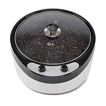 【中古】電気コーヒーロースターマシン、0-240℃家庭用電気コーヒー豆ロースター、タイマー付き1800W焙煎機ピーナッツ豆、コーヒーショップや家庭用800G