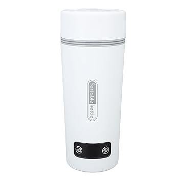 【中古】【未使用】車用給湯器 ポータブル電気ケトル ポータブルケトル 4温度設定 350ml ステンレススチール 300W ミルク、コーヒー、紅茶、ホットチョコレート用 (