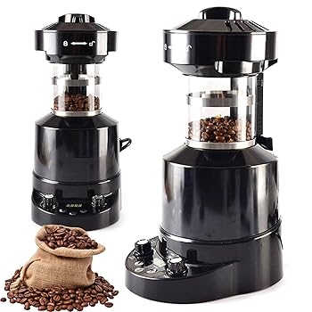 【中古】【未当て嵌める】コーヒーロースターマシン、2100W身寄り用明かり珈琲豆ロースター機関、冷/熱風合わせる付き添い人、熱風明かり焙煎機、0?10分タイマー付き添い人、コーヒーベー