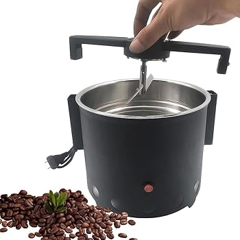 【中古】【未使用】[WWSS] コーヒー豆クーラー、電気コーヒー豆焙煎クーラー、焙煎コーヒー豆用容量600g家庭用冷却機、急速冷却システム、二層フィルター(40mm網)